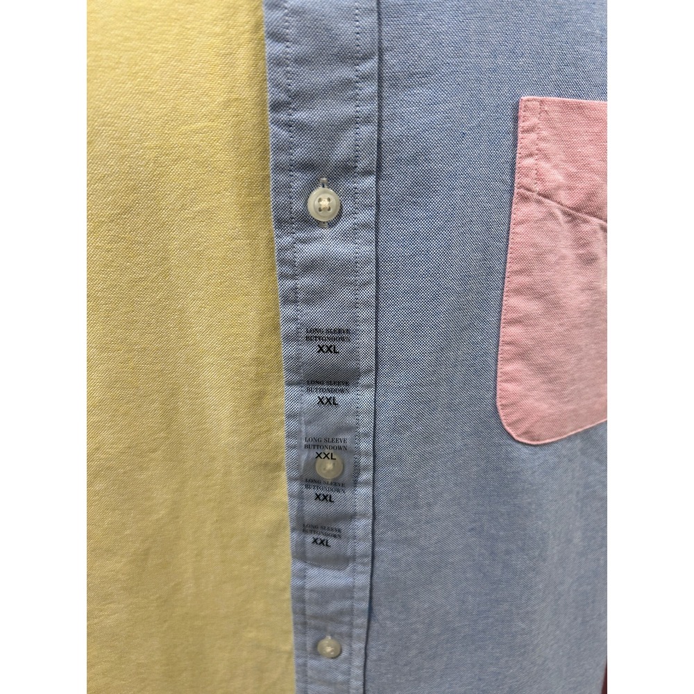 Polo Ralph Lauren Mens XXL Colorblock Oxford Button Down Shirt Pastel Multi NEW - Picture 7 of 13